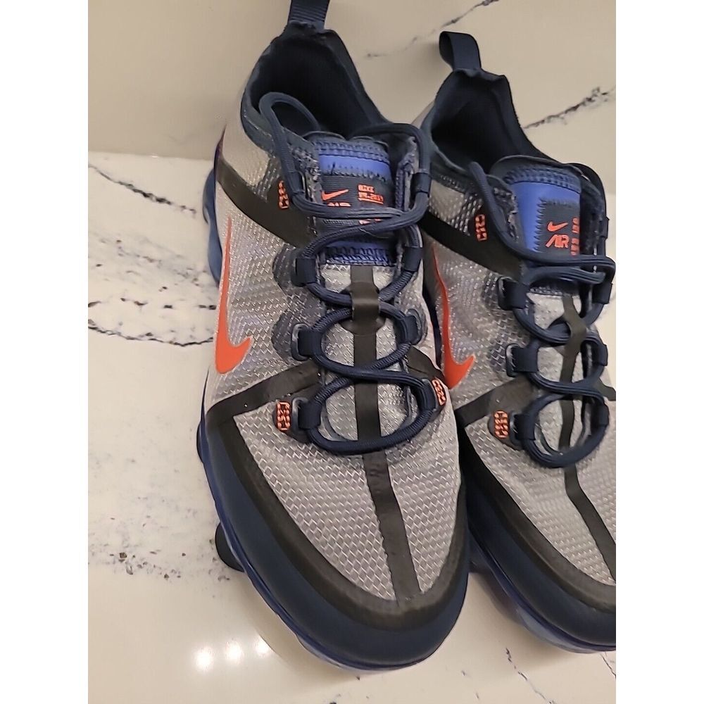 NIKE AIR VAPORMAX 2019‎ (GS) DARK GREY/BLUE ORANGE US SZ 5Y - Picture 2 of 11
